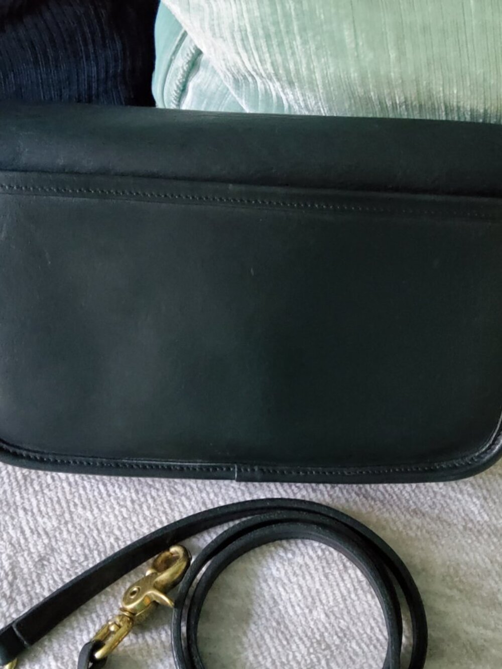 Navy Vintage Coach Pocket Purse 9755 - Picture 3 of 10